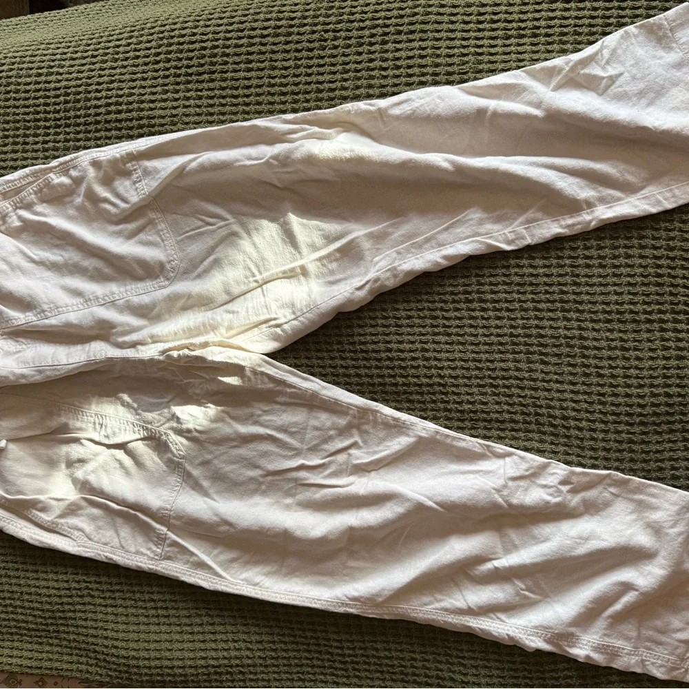 Banana Republic Men's Cream Linen Pants
